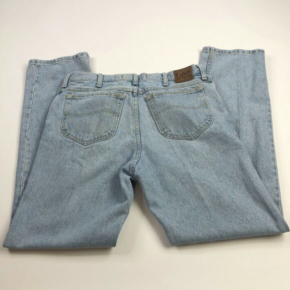 Lee Vtg 90s Reg Fit 36x34 (Fit 35W 33L) Unisex Baggy High Rise Jeans - Picture 1 of 12